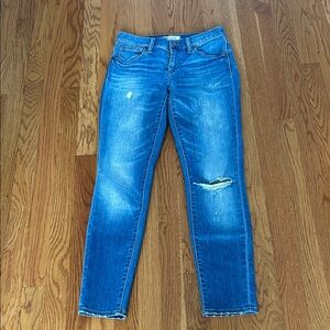 Madewell 9” high rise skinny skinny jeans